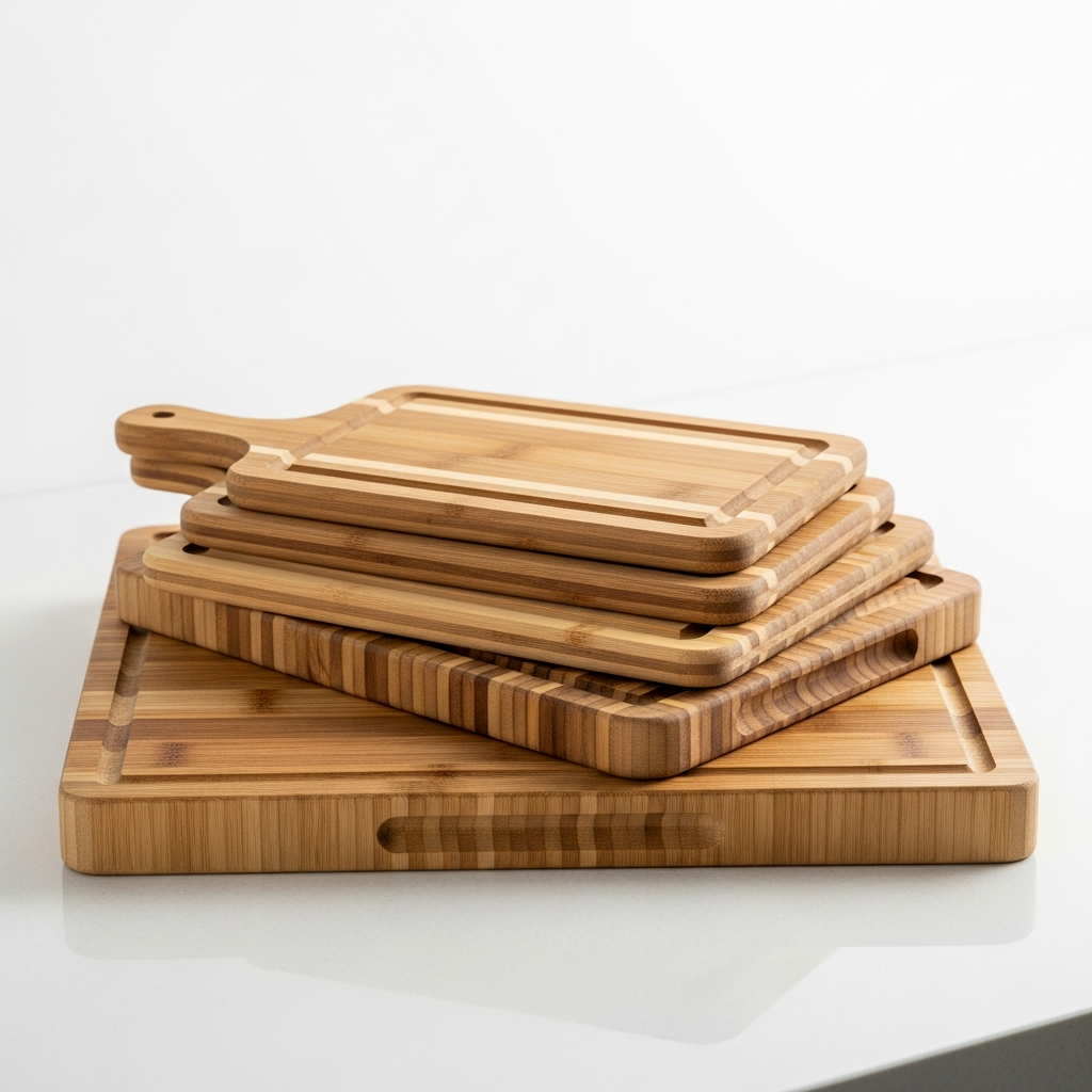 Royal Craft Wood Bamboo Cutting Board Set