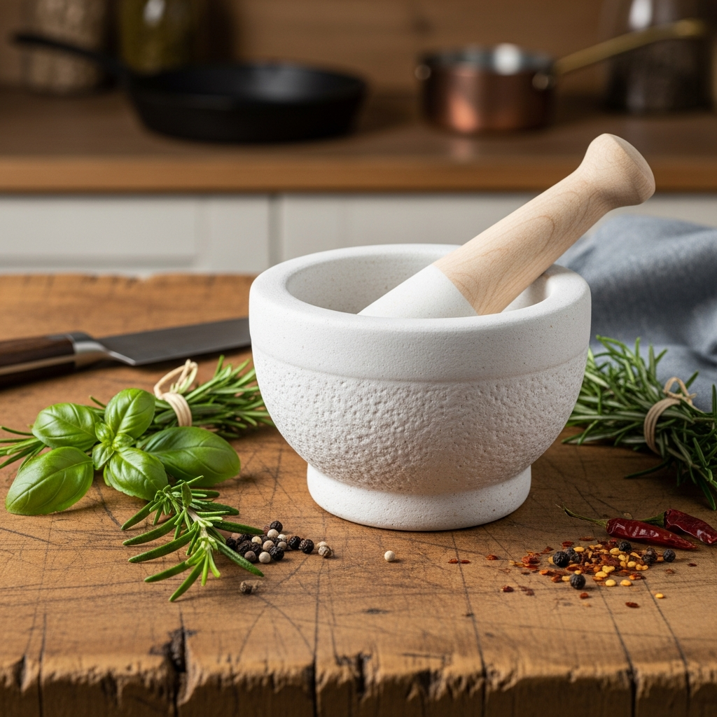 HIC Harold Import Ceramic Mortar and Pestle